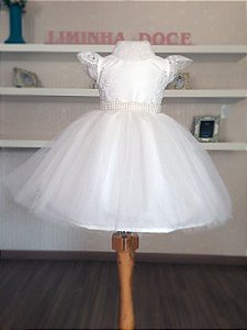 Vestido de Daminha Branco  - Infantil