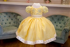 Vestido para Daminha Amarelo - Infantil