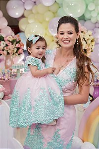 Vestido de Festa Tema Moana Baby- Infantil - Liminha Doce