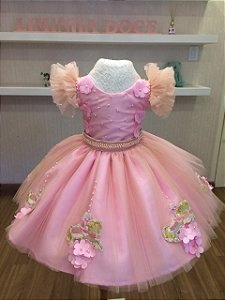 Vestido da Princesinha Livia - Infantil - Liminha Doce - Vestidos de Festa  Infantis e Mãe e Filha