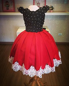 Vestido Vermelho para Miss - Infantil