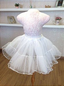 Vestido Daminha Luxo branco - Infantil