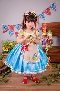  Vestido de Festa Junina Floral  - vestidos para festa junina