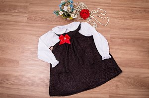 Vestido Trapézio lanzinha Com Camisa  - Infantil