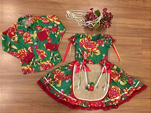 Vestido de Festa Junina e Camisa Infantil - vestidos para festa junina