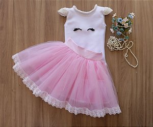 Conjunto Saia e Body Unicornio - Vestido de Festa