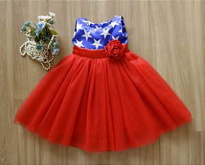 Vestido Mulher Maravilha  - Vestido de festa Infantil