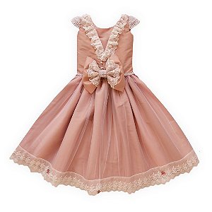 Vestido dama rose  - vestido infantil