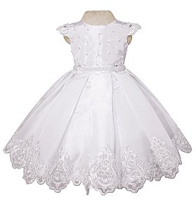 Vestido Festa Branco- Daminha De Honra