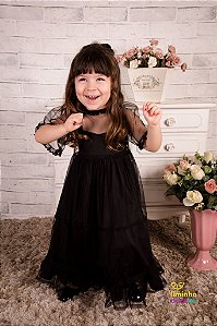 Vestido de Festa Preto Infantil