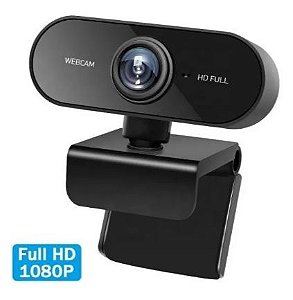 Webcam USB Full Hd 1080p  Com Microfone Embutido