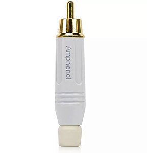 Plug RCA Macho ACPR-WHT, Branco-Profissional - Amphenol