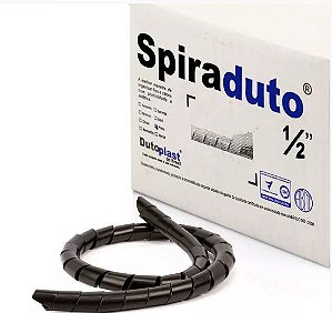 Spiraduto 1/2 Organizador de Cabos - DUTOPLAST - Preto