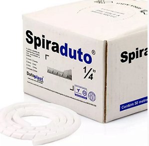 Organizador de cables Dutoplast Organizador fios e cabos spiraduto 1/4  preto - 2 metros espiral 1 packs