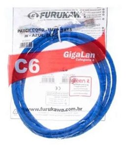 Patch Cord U/utp Gigalan Cat.6 Cm T568a/b 1,5m - Azul