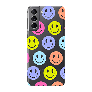 Capinha para Samsung S21 Anti Impacto Personalizada - Smiles - Sorrisos