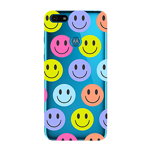 Capinha para Moto E6 Play Anti Impacto Personalizada - Smiles - Sorrisos