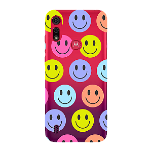 Capinha para Moto E6s Anti Impacto Personalizada - Smiles - Sorrisos