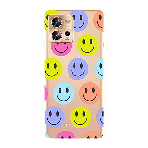 Capinha para Moto Edge 30 Fusion Anti Impacto Personalizada - Smiles - Sorrisos