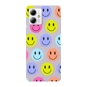 Capinha para Moto G14 Anti Impacto Personalizada - Smiles - Sorrisos