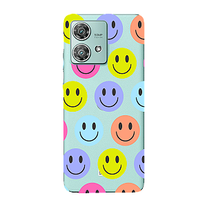 Capinha para Moto Edge 40 Neo Anti Impacto Personalizada - Smiles - Sorrisos