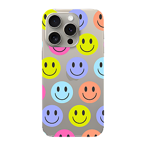 Capinha para iPhone 15 Pro Anti Impacto Personalizada - Smiles - Sorrisos