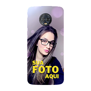 Capinha para Moto G6 Plus Anti Impacto Personalizada Com Foto