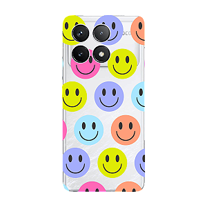 Capinha para Xiaomi Poco F6 Pro Anti Impacto Personalizada - Smiles - Sorrisos