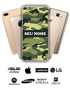 Capinha - Camuflada verde com nome