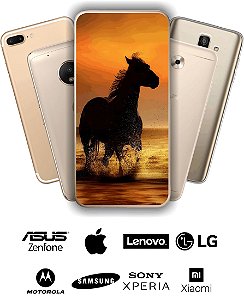 Capa telefone personalizada pintura arte jogo cavalo para iPhone Samsung  Google etc