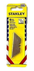 LAMINA DE REPOSICAO ESTILETE TRAPEZOIDAL 05 PC STANLEY