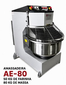 Amassadeira Espiral AE 80 Inox Pescador