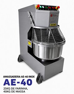 Amassadeira Espiral AE 40 Inox