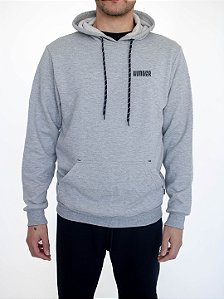 BLUSA DE MOLETOM CANGURU CINZA