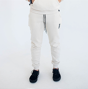 CALÇA DE MOLETOM OFF WHITE PREMIUM FEM