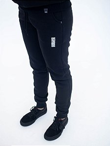 CALÇA DE MOLETOM PRETA PREMIUM FEM