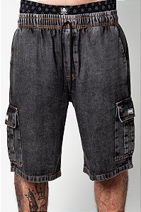 BERMUDA CARGO STREET PRETO ESTONADO