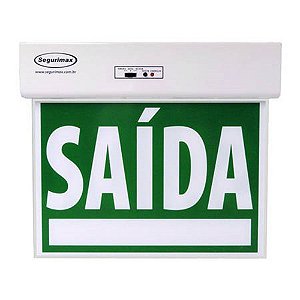 Luminária Sinalização "Saída" 07 Led 2 em 1 24288