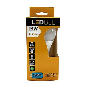 Lâmpada Led Bulbo 15W 6500K Bivolt LEDBEE