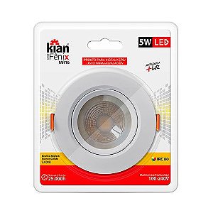 Spot Embutir 5W LED 3000K Redondo KIAN