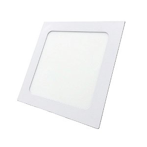 Luminária Led Plafon PERKON Embutir Quadrado 12W 6000K 17CM