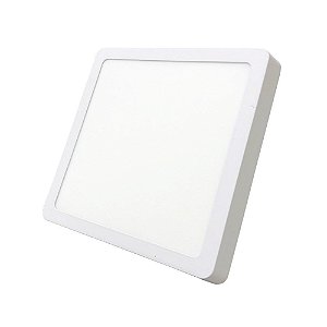 Luminária Led Plafon Perkon Externo Quadrado 18W 6000K 22CM