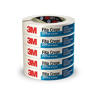 Fita Crepe 3M Uso Industrial 201 24 X 50M HB004415376 5 Rolos