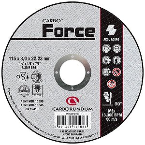 Disco Corte CARBORUNDUM 4.1/2" x 1/8" x 7/8" 66252842723