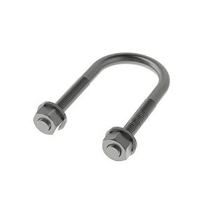 Abraçadeira Tipo U Vergalhão 1/2" x 1/4" 25Pçs PERFILACO A4011