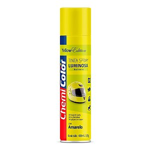 Tinta Spray CHEMICOLOR Luminescente Amarelo 400ML
