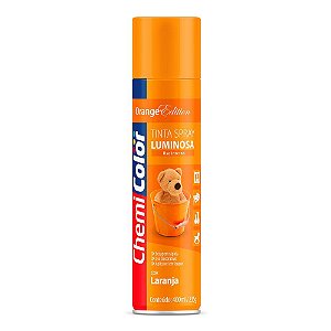 Tinta Spray CHEMICOLOR Luminescente Laranja 400ML