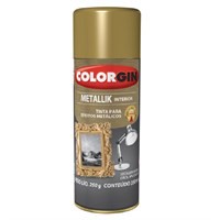 Tinta Spray COLORGIN Metalik Dourado 350ML 57 INTERIOR
