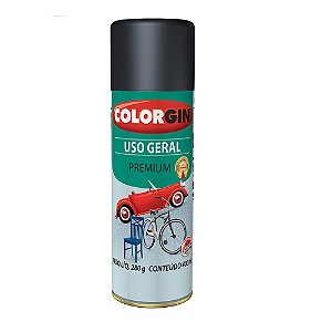 Tinta Spray COLORGIN Uso Geral Grafite Médio p/ Rodas 400ml 5503