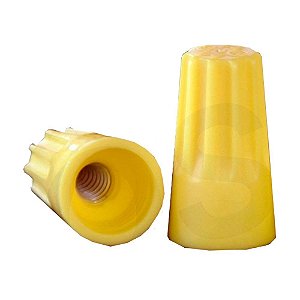 Conector Torção 2,5-10,0mm Amarelo CRIMPER CN4490 100 Peças